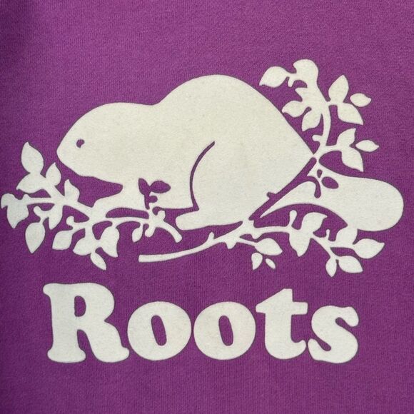 Roots Canada Purple BEAVER High End Women’s XS Hoodie MINTY - Picture 4 of 7